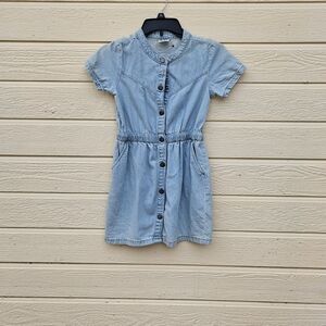 Cotton On Kids Denim Blue Casual Dress